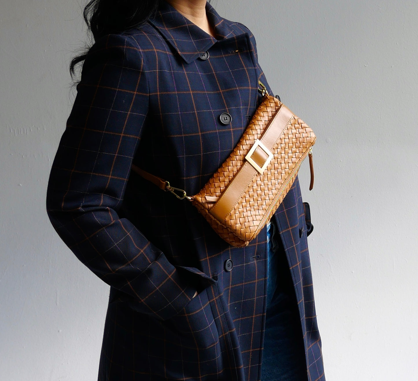 The Quintessential bag in cognac brown