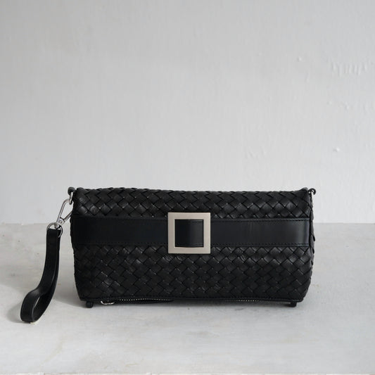 The Quintessential bag in charcoal black