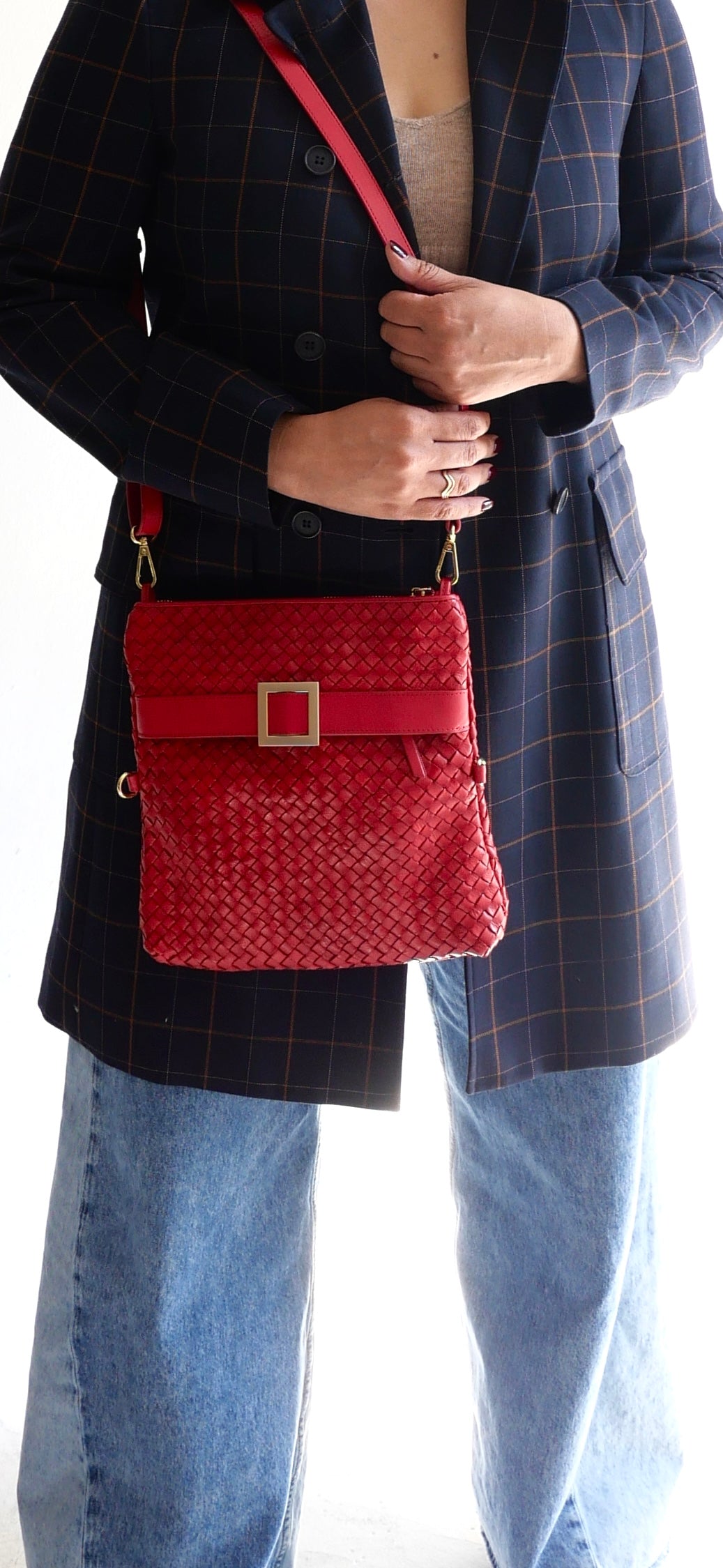 The Quintessential bag in chili red