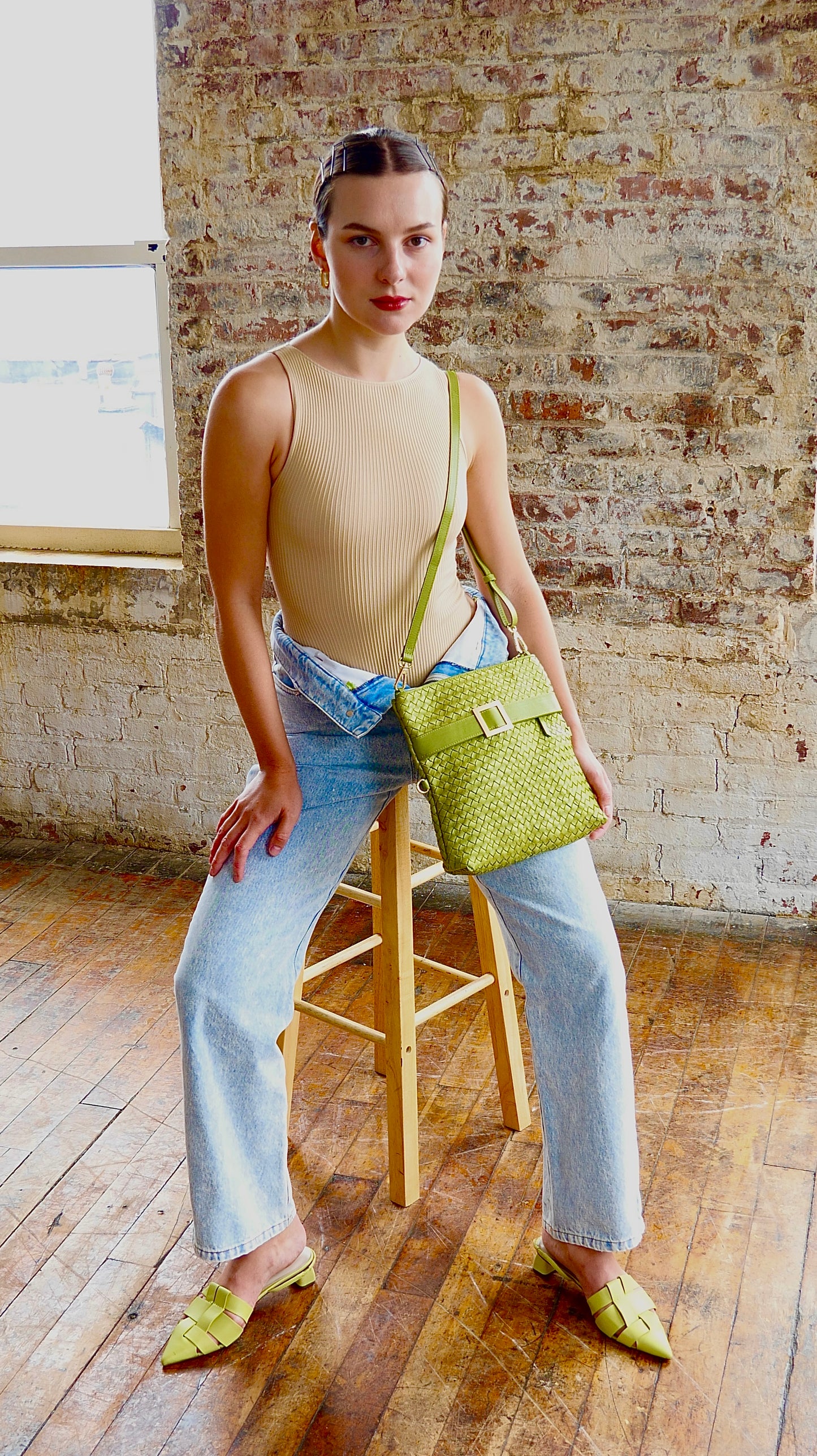 The Quintessential bag in pistachio green