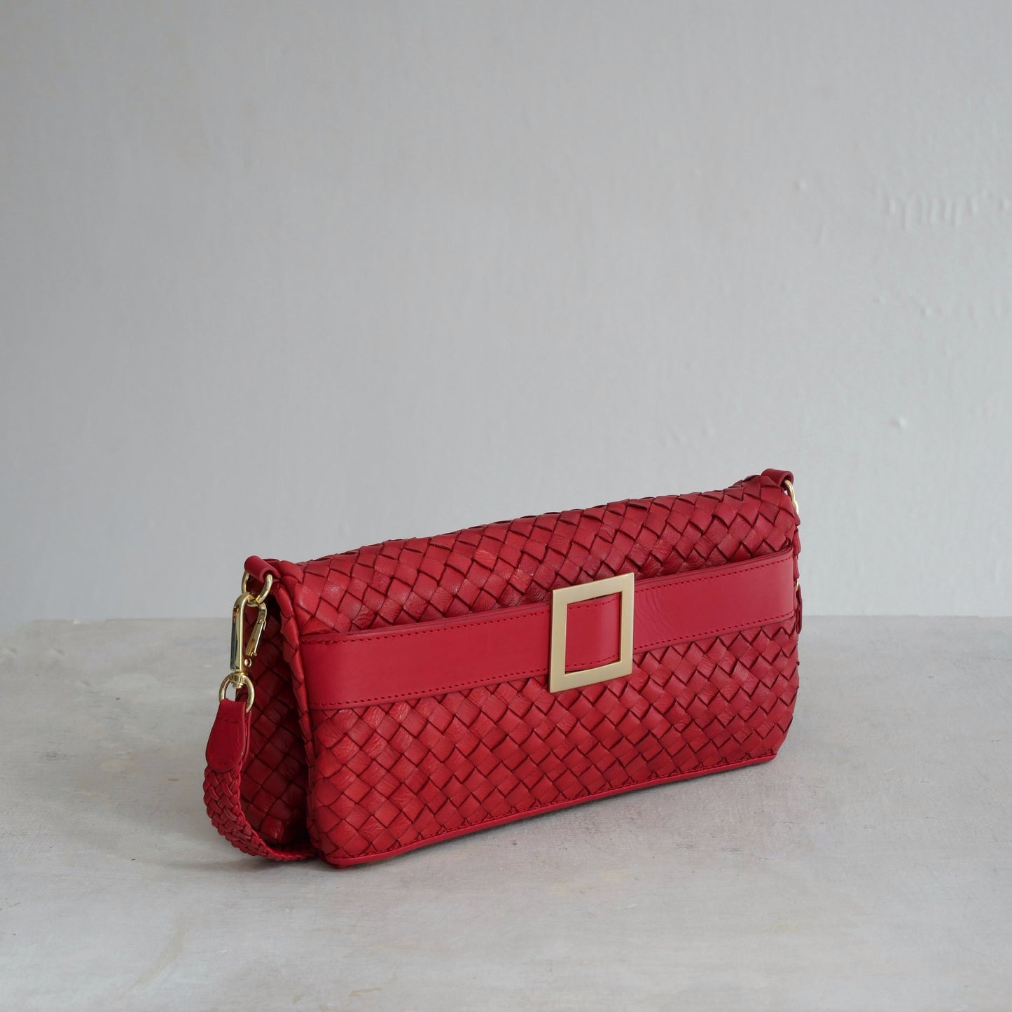 The Quintessential bag in chili red